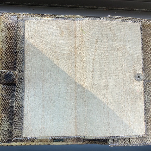 Vintage genuine snakeskin women’s wallet/clutch - Picture 6 of 10